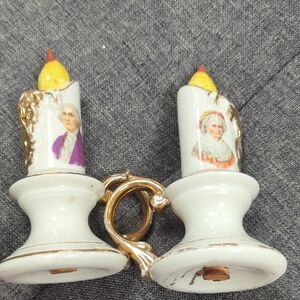 George & Martha Washington Vintage Mt Vernon Salt And Pepper Shakers.